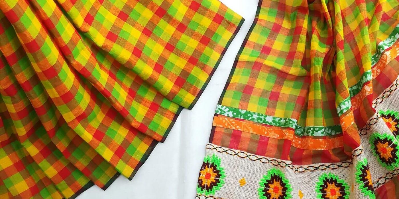 Bashonti saree from Konnyasundori