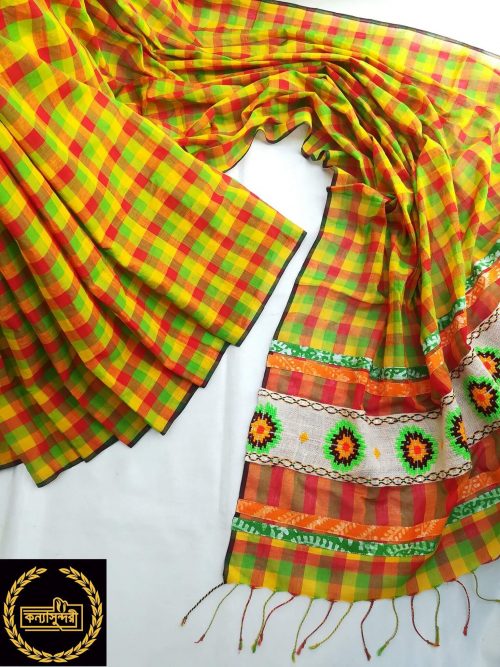 Bashonti saree from Konnyasundori